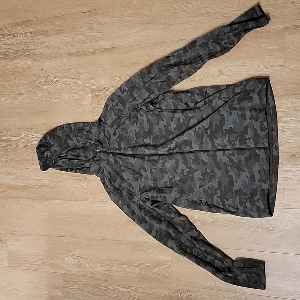 Lululemon Heritage Camo Dark Olive Twill Surge Warm Full Zip